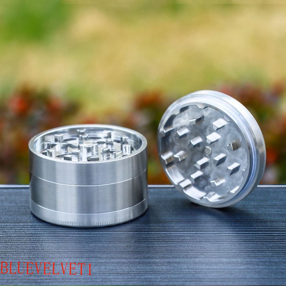 BLUEVELVET1 Moedor Portátil , Antiaderente Revestido De 40mm Tamanho 4 Camadas , Triturador De Especiarias Raspador De P