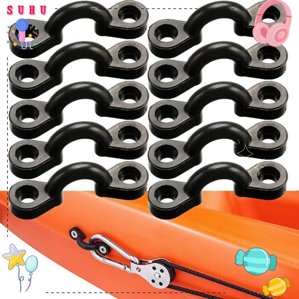 SUHU 10 Pçs/set Bungee Deck Loops , Kit De Olho De Almofada De Caiaque De Corda De Nylon , Ganchos Ferramenta De Ponto D