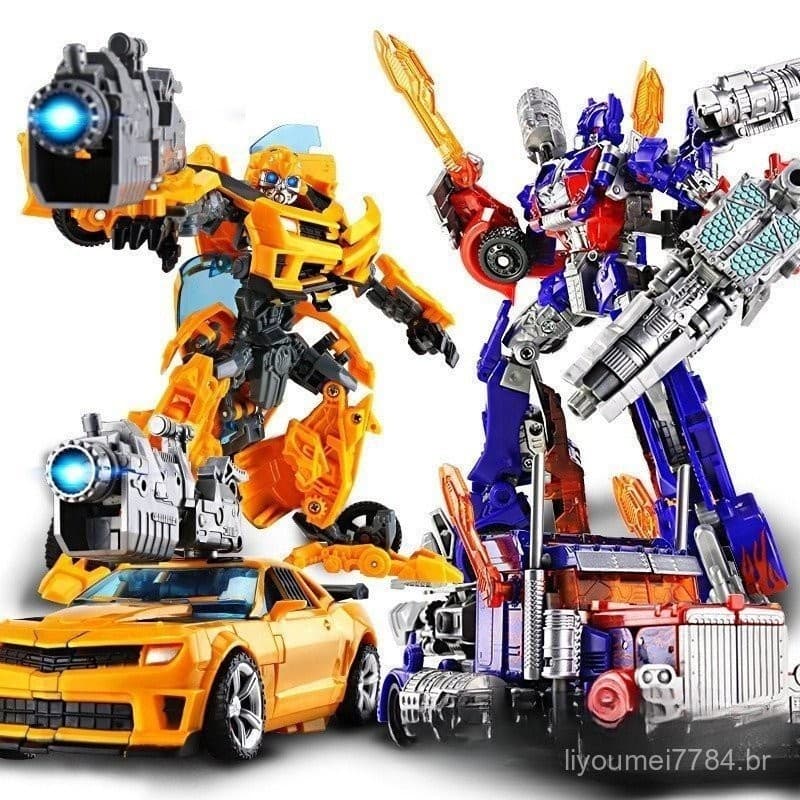 Grandes Brinquedos Transformers Optimus Prime Bumblebee Carro Robô Caminhão