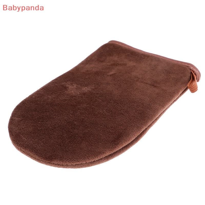 [Aplicador Marrom Reutilizável Luvas De Bronzeamento Creme De Limpeza Corporal Loção Mousse-19.5x12.5cm