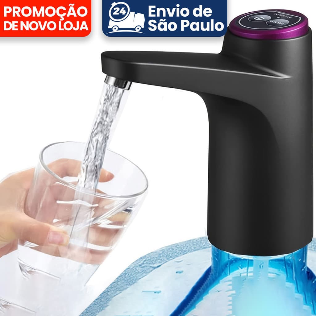 Bebedouro Bomba Elétrica Garrafão Galão Água Recarregável tomate compativel com galão de 20L