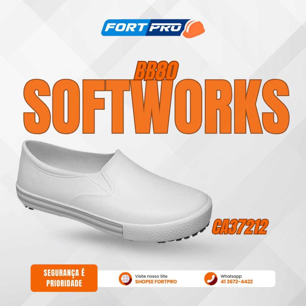 Tênis de Trabalho Soft Works BB80 em EVA com Solado Antiderrapante – CA 37212