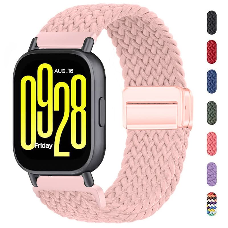 Pulseira De Nailon 20mm/22mm Para Relógio Smartwatch Redmi Watch 5 Active/5 Lite/Samsung Galaxy/Huawei /Amazfit/Garmin