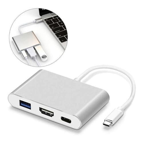 Adaptador Usb-C 3 em 1 HDMI, Carregador PD, USB, USB-C 3.1 Dex Samsung S20 S21 S22 S23 S24 S25