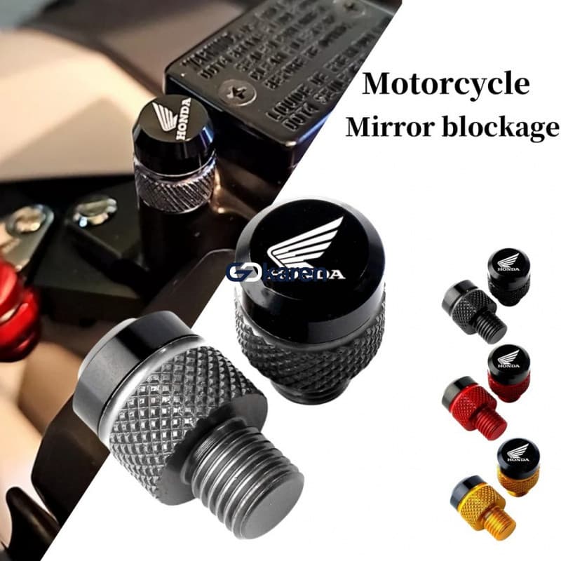 2Pcs Anti-Ferrugem Motocicleta CNC Alumínio M10 Vista Traseira Furos De Espelho Parafusos Porta-Acessórios Para Motocicl