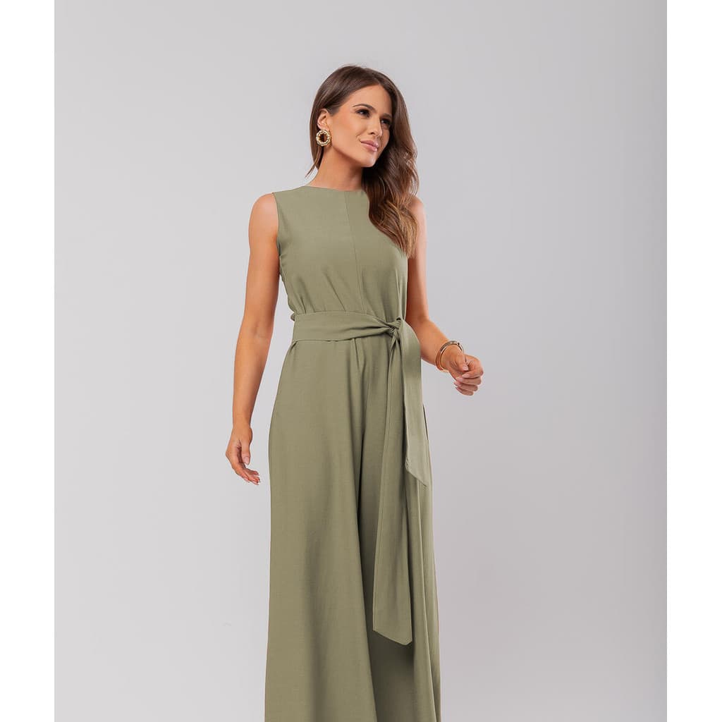 Macacão Regata Feminino Alfaiataria Pantalona Salvatore Fashion