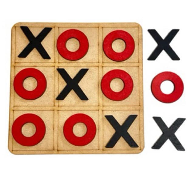 Jogo da velha 18x18 cm, 3mm MDF Tabuleiro, crianças, lembrancinhas, presente
