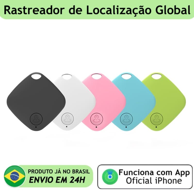 Até 10 Rastreador Smart Tag iPhone Certificado App Oficial Distância Global GPS
