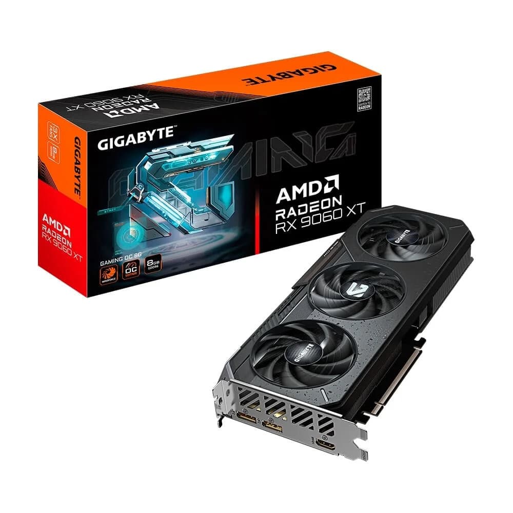 Placa De Video Gigabyte Radeon Rx 9060 Xt Gaming Oc 8Gb Gddr6 128Bits