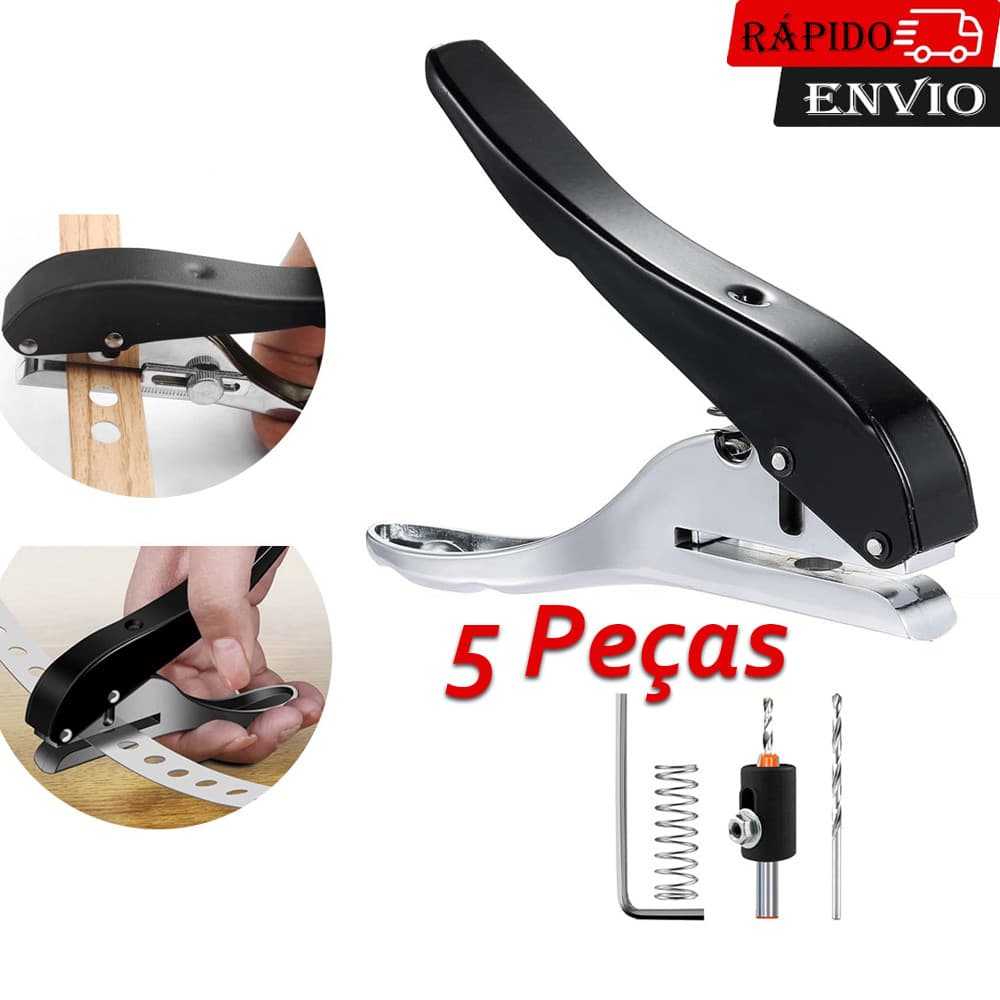 Alicate de Perfuração para Fita de Borda 8mm Com Broca Ferramentas para Marcenaria