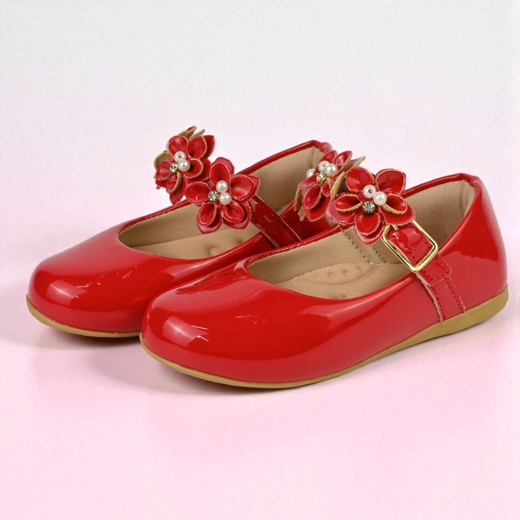 Sapatilha Infantil Menina Sapato Boneca Social Formatura Daminha Festa Flor Tira