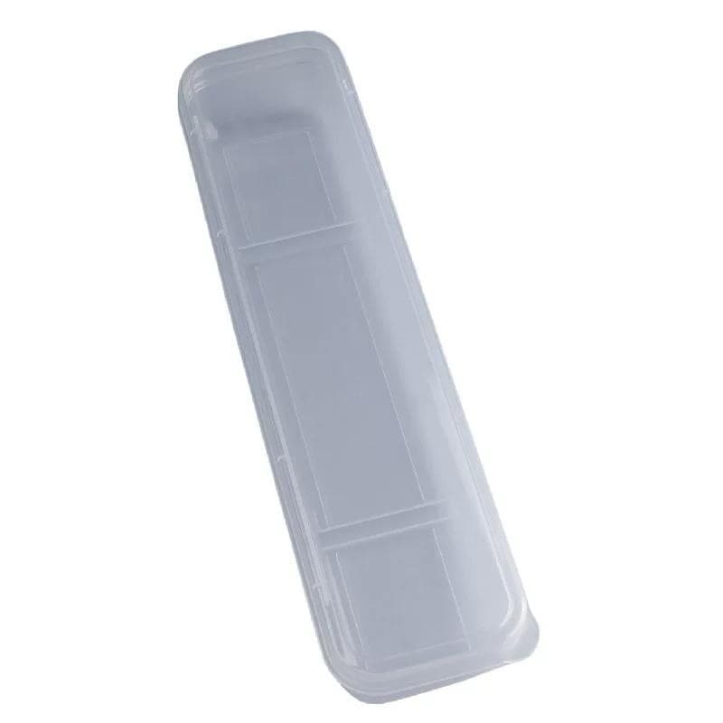 Estojo Multiuso Transparente Portátil com Trava – Para Talher, Escova de Dente e Acessórios