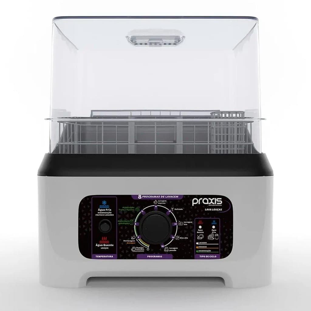 Lava Louças Praxis Portátil LLPP Semi-Automática 127V Branca