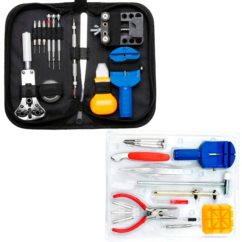 Conjunto Completo de Ferramentas para Relógios – Estojo + Chaves