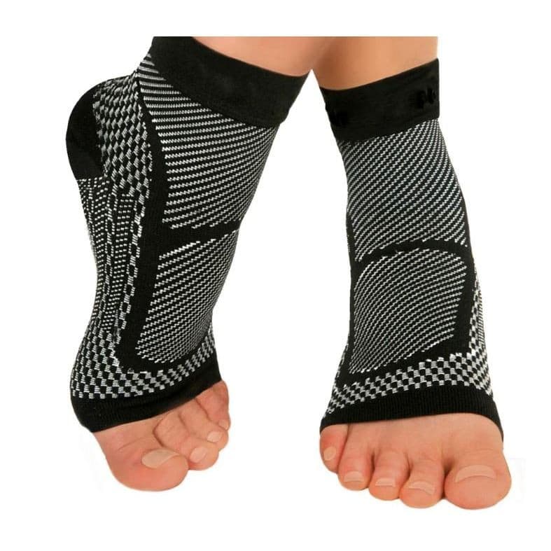 Par De Meias Ortopédica De Alta Compressão Tornozelo para Alivio de Dores e Inchaço - OMG! Skintech