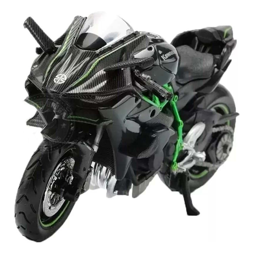 Miniatura Moto Kawasaki Ninja H2r Preta Maisto 1/18