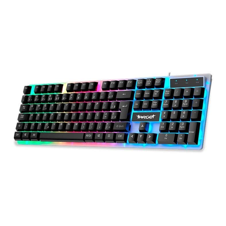 Teclado Gamer TGT M60 A1, Rainbow, ABNT2, Preto, TGT-M60A1-RBW01