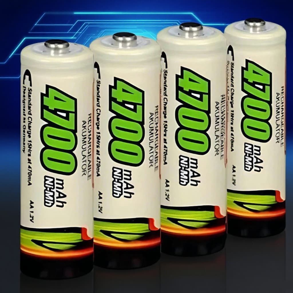 Kit 4 pilhas recarregáveis AA4700 mAh / AAA 2700 mAh