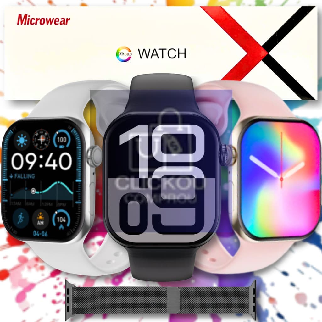 Relógio Smartwatch 2025 W10 PRO 46mm Chat Gpt Série 10 Microwear Lançamento 2025 Original