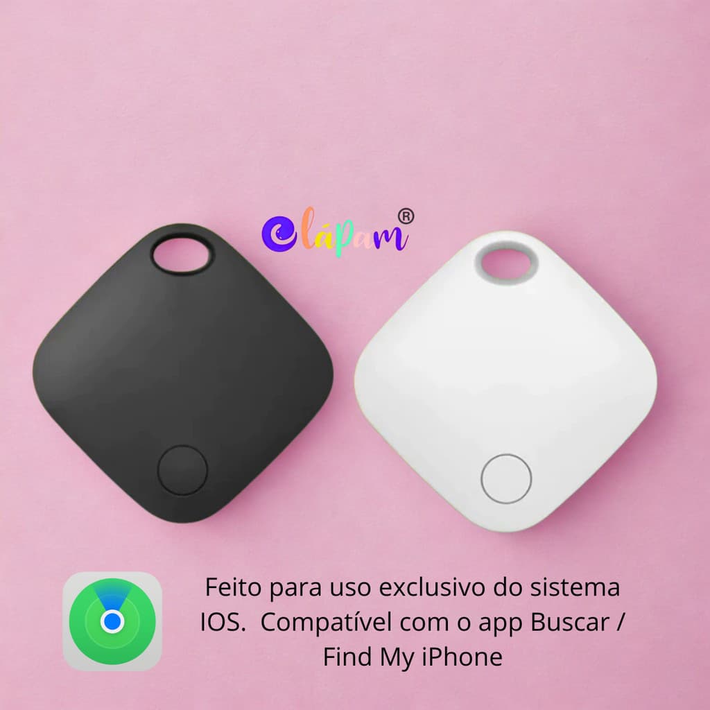 Rastreador GPS Smart Air Tag Compativel para Iphone Localizador Mala Pet Carro Moto Apple IOS