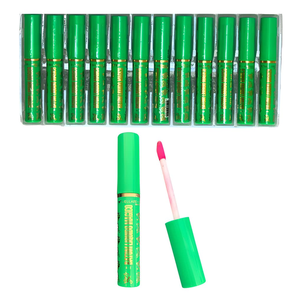 Box Atacado Kit Gloss Mágico  Batom Vovó Verde 12 Und