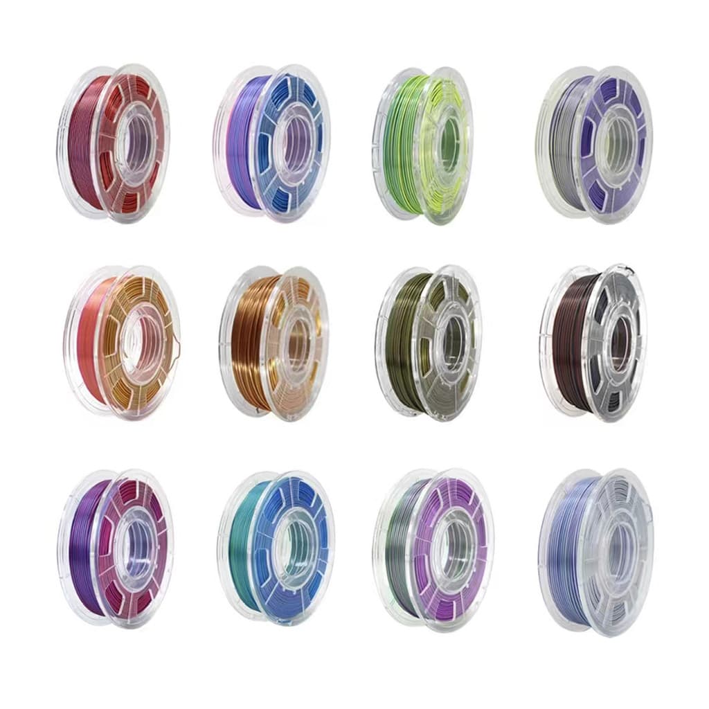 Filamento PLA V-Silk Dupla Cor 1Kg 1,75mm Impressão 3D