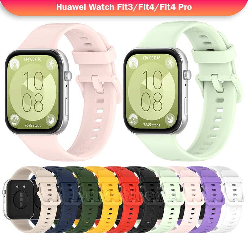 Pulseira de silicone para HUAWEI Watch FIT4 Pro / FIT4 / FIT3