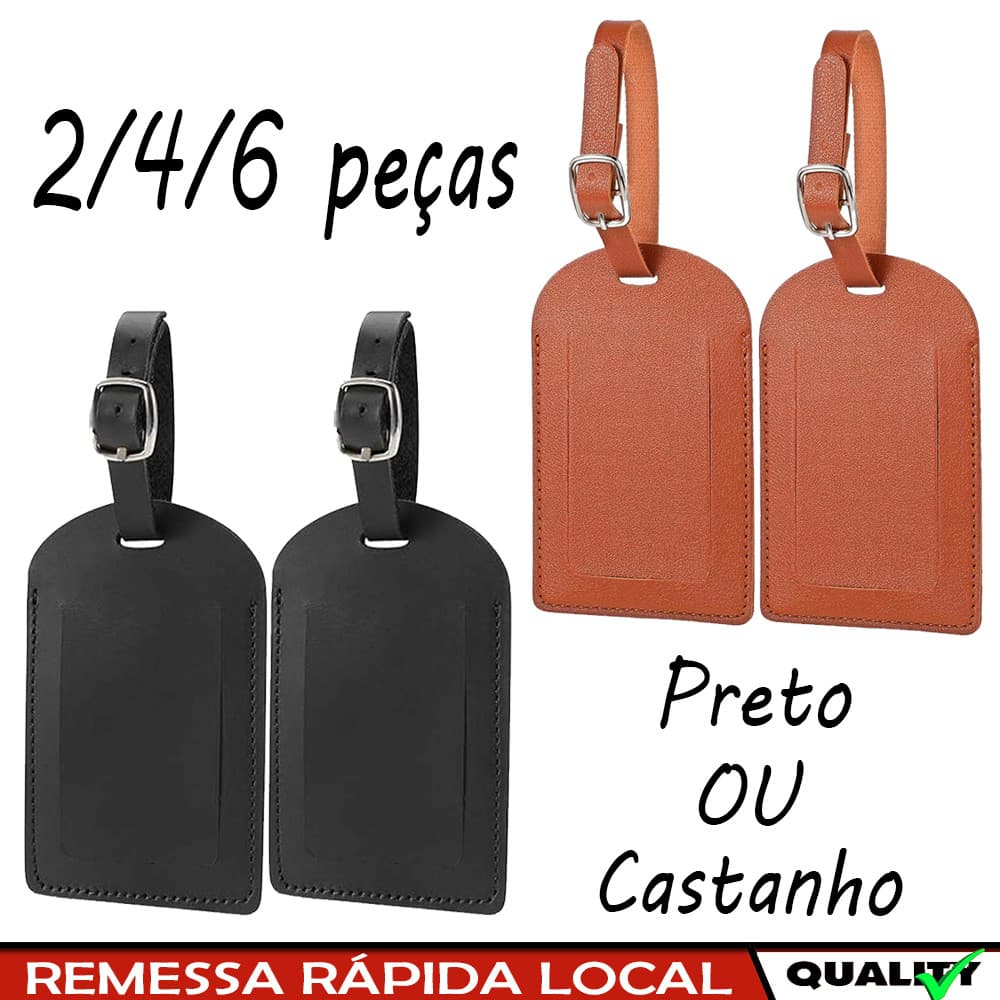2/4/6 pçs Etiqueta Para Bagagem, Suportes para Etiquetas de Viagem Aérea - Acessórios Portáteis com Cordão, 11,1 x 7 cm