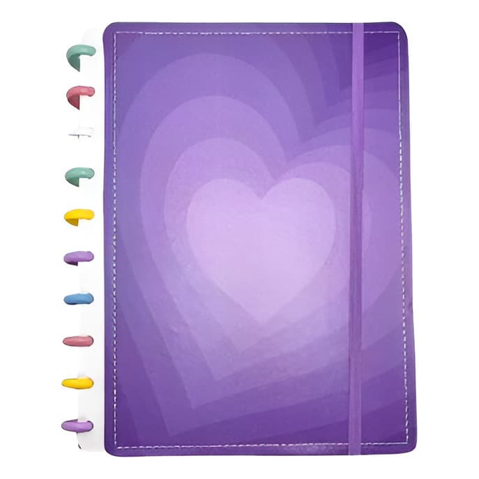 Caderno De Discos Inteligente Universitário Coração