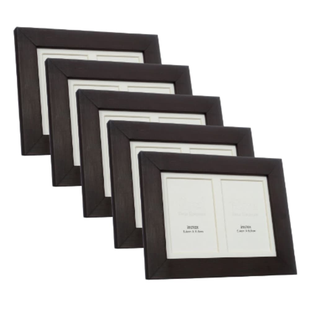 Kit 5x Porta Retrato Instax mini Fujifilm Café p/ 10 fotos