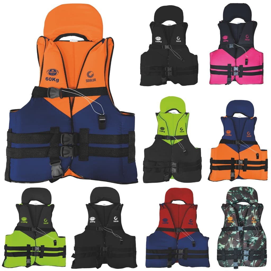 Colete Salva Vidas Boia Adulto Piscina Pesca Colorido Tamanhos 60kgs até 150kgs