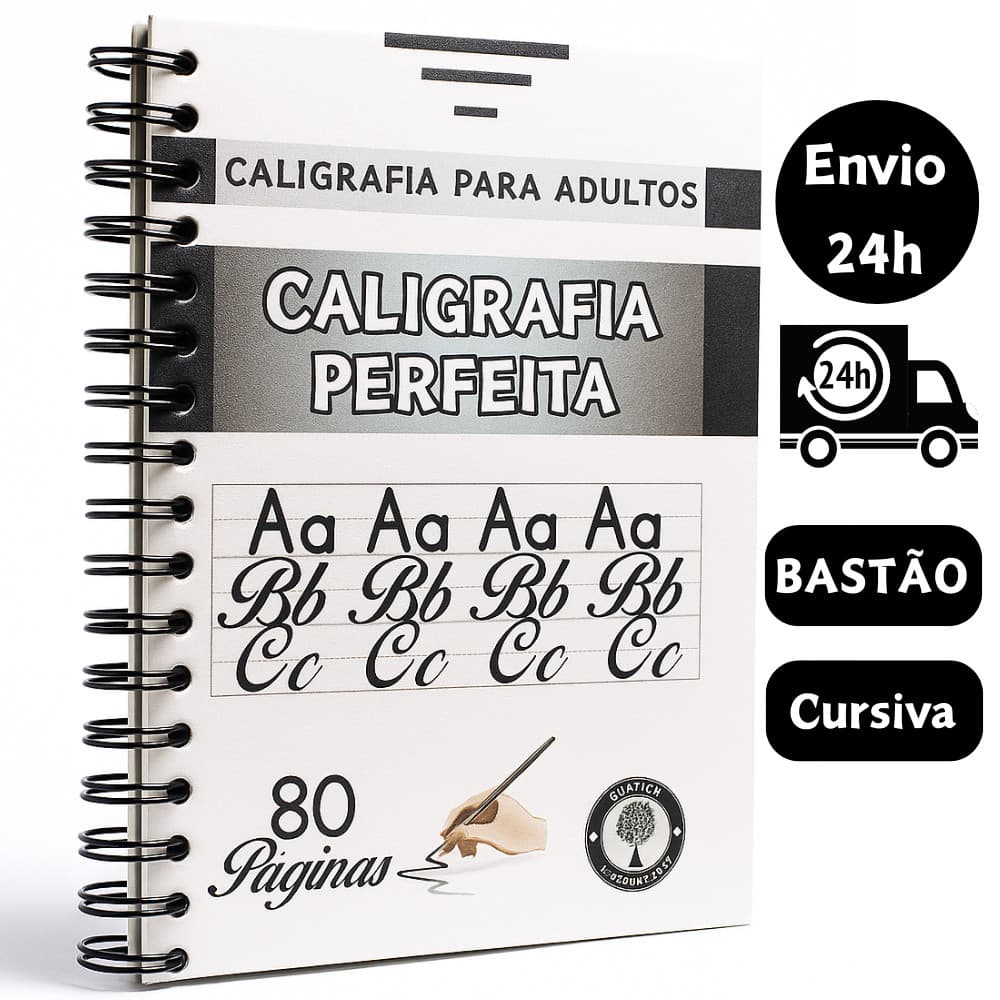 Apostila de Caligrafia para Adultos Letra Bastão e Cursiva