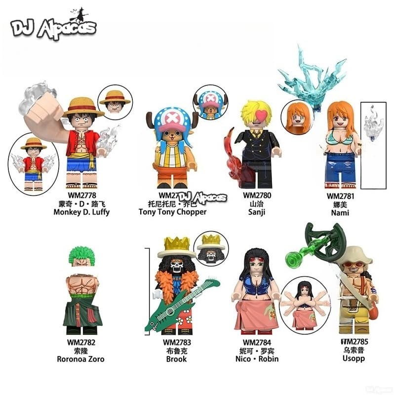 Blocos De Construção Figuras Brinquedo colecao de personagens WM2778 WM2782 WM2783 WM2785