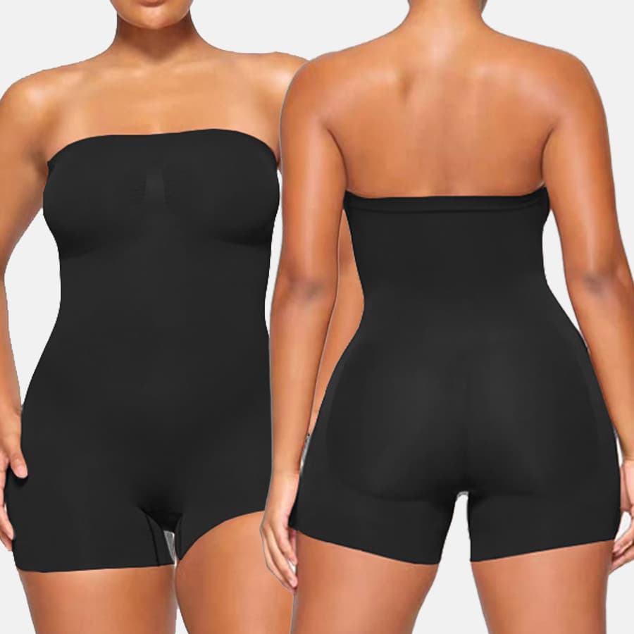 Macaquinho Modelador Tomara Que Caia Sem Bojo Empina Bumbum 