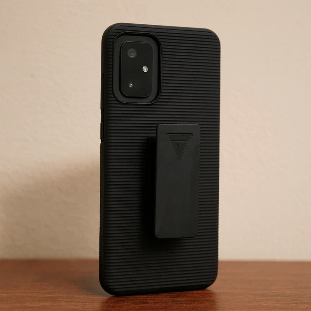Capa Reforçada Com Presilha De Cinto 360° Suporte Celular Com Abertura na Câmera Todos os Modelos !