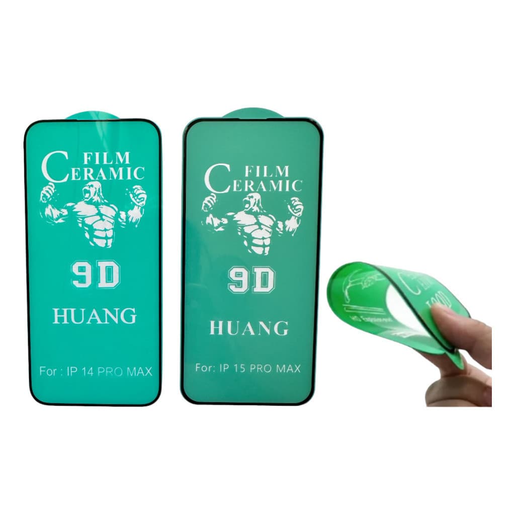 Unidade de película Cerâmica 9D não quebra P/ iPhone 11/12/13/14/15/16/17 pro max/Air