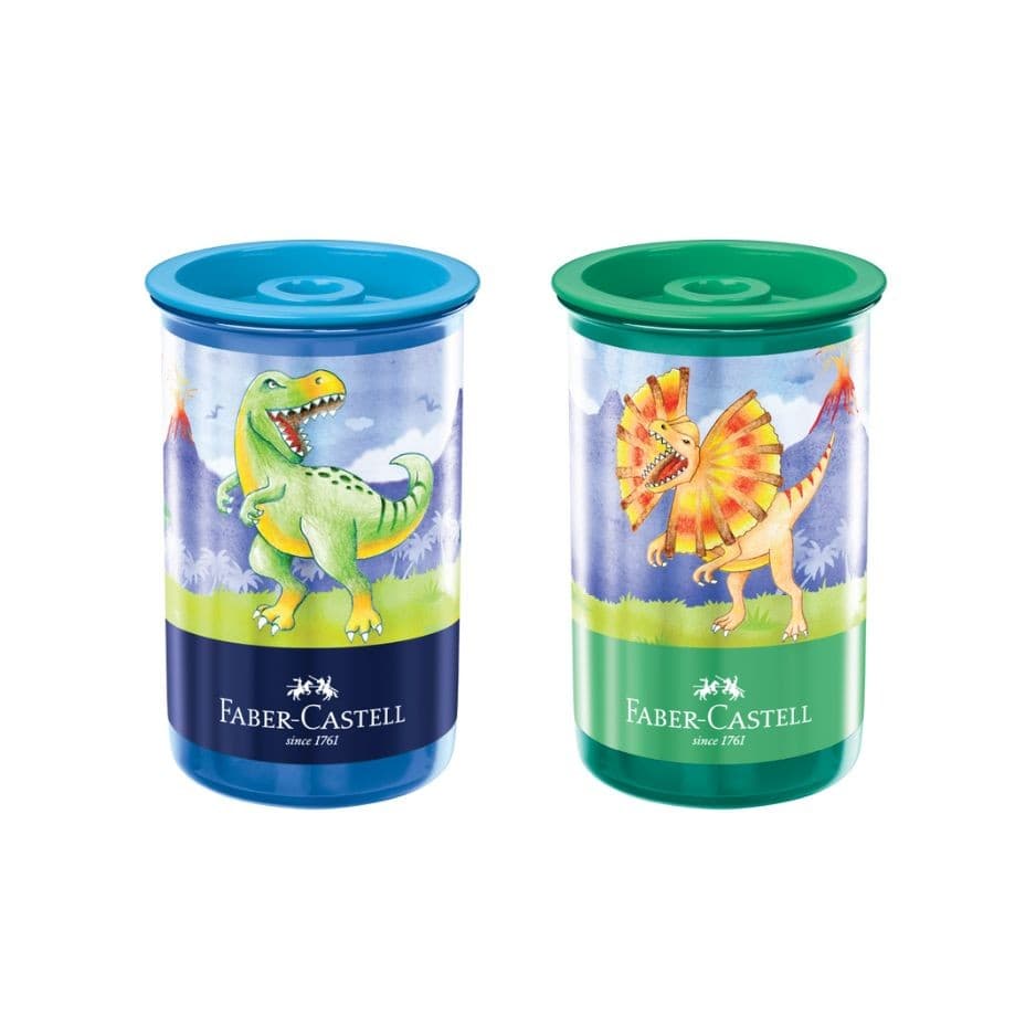 Apontador C/ Depósito Dinossauro 123DINOZF FABER-CASTELL