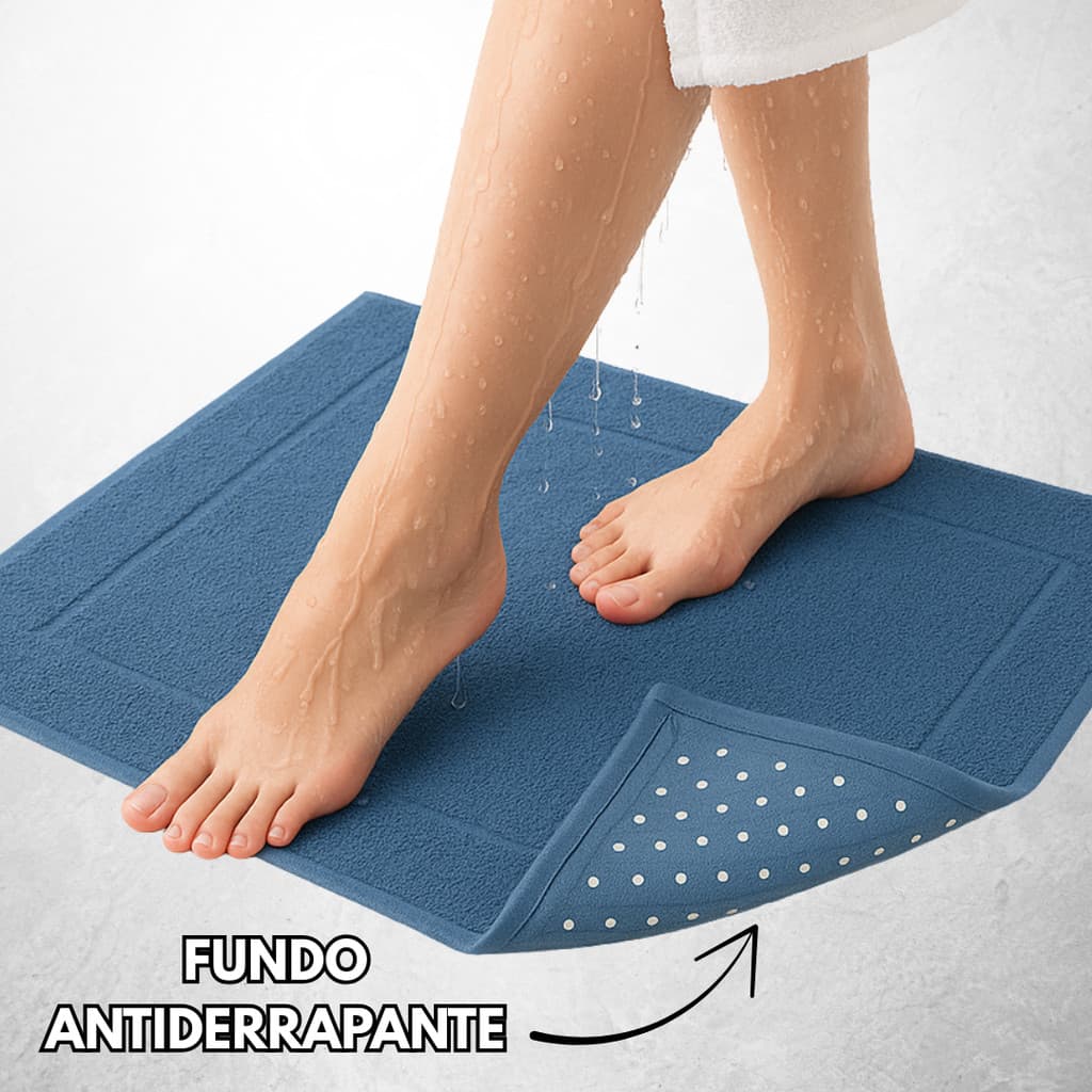 Kit 3 Tapete p/ Banheiro Piso Luxo Antiderrapante Saída Box