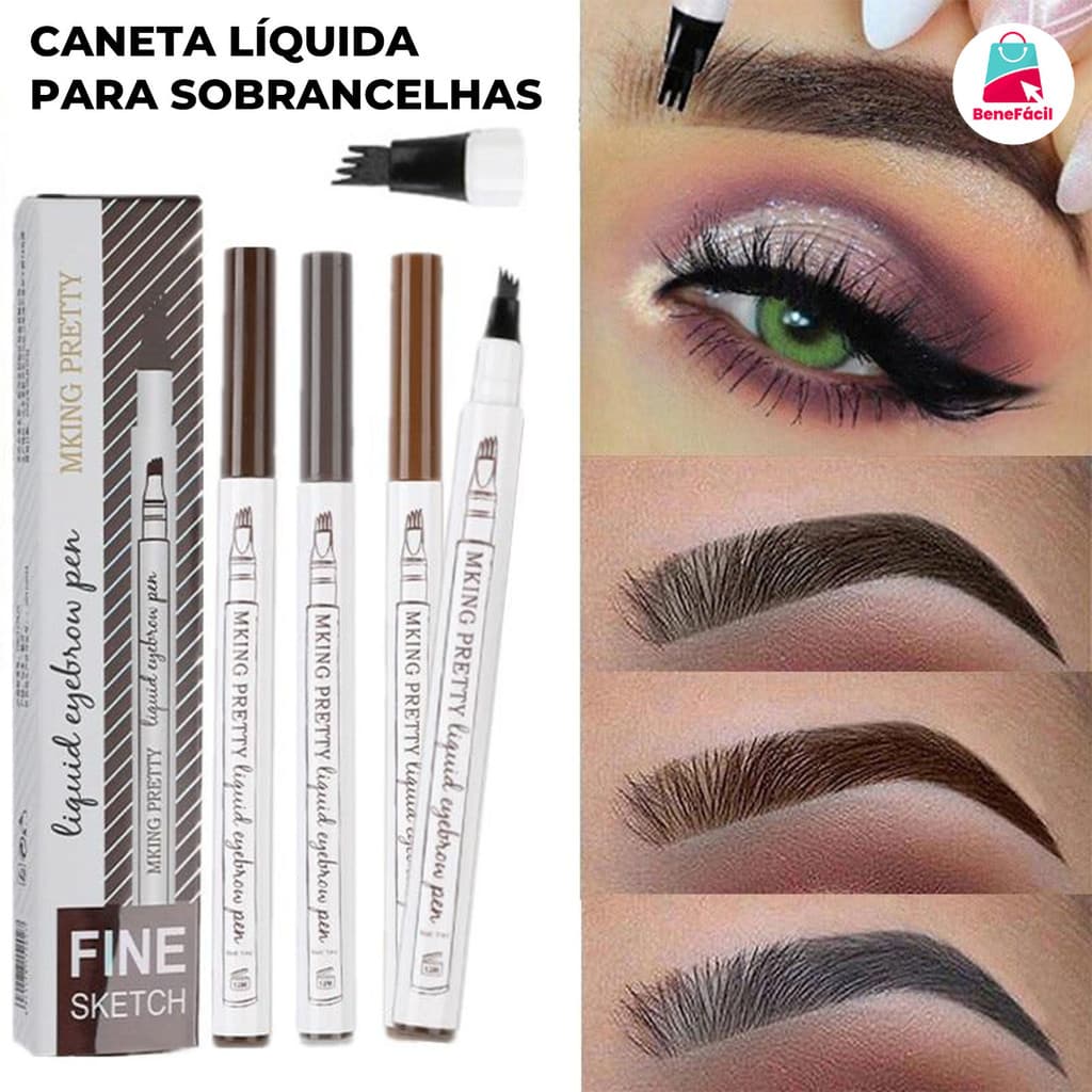 Caneta Delineadora Sobrancelha Resistente à Água Tattoo 4