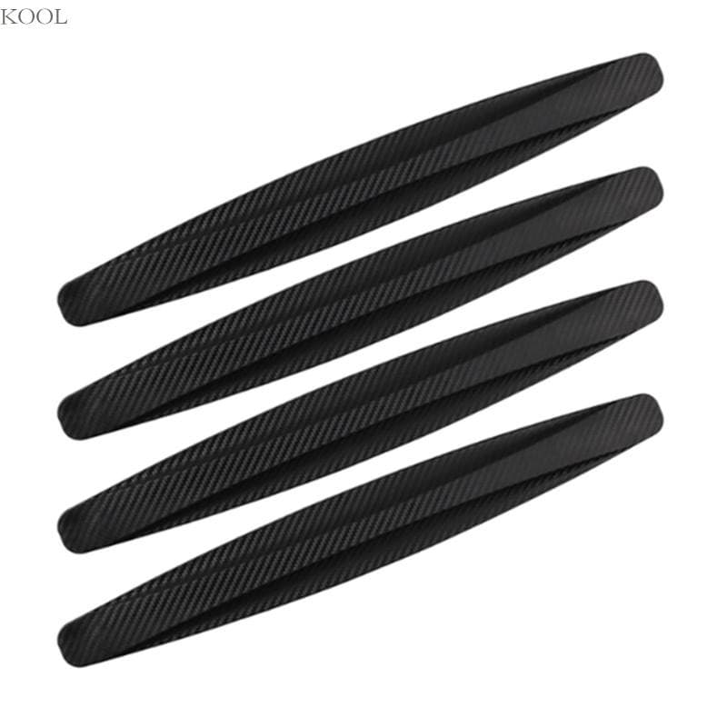 KOOL Protetores Borda Da Lateral Do Carro , 4 Peças , Adesivos Anticolisão Para Automática , Fibra