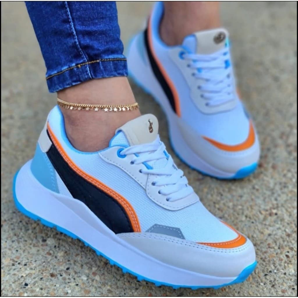 tenis esportivo estiloso academia dia a dia corrida OFF%