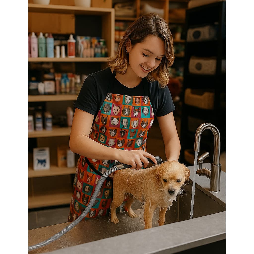 Avental Jaleco Pet Shop Para Banho E Tosa Impermeável