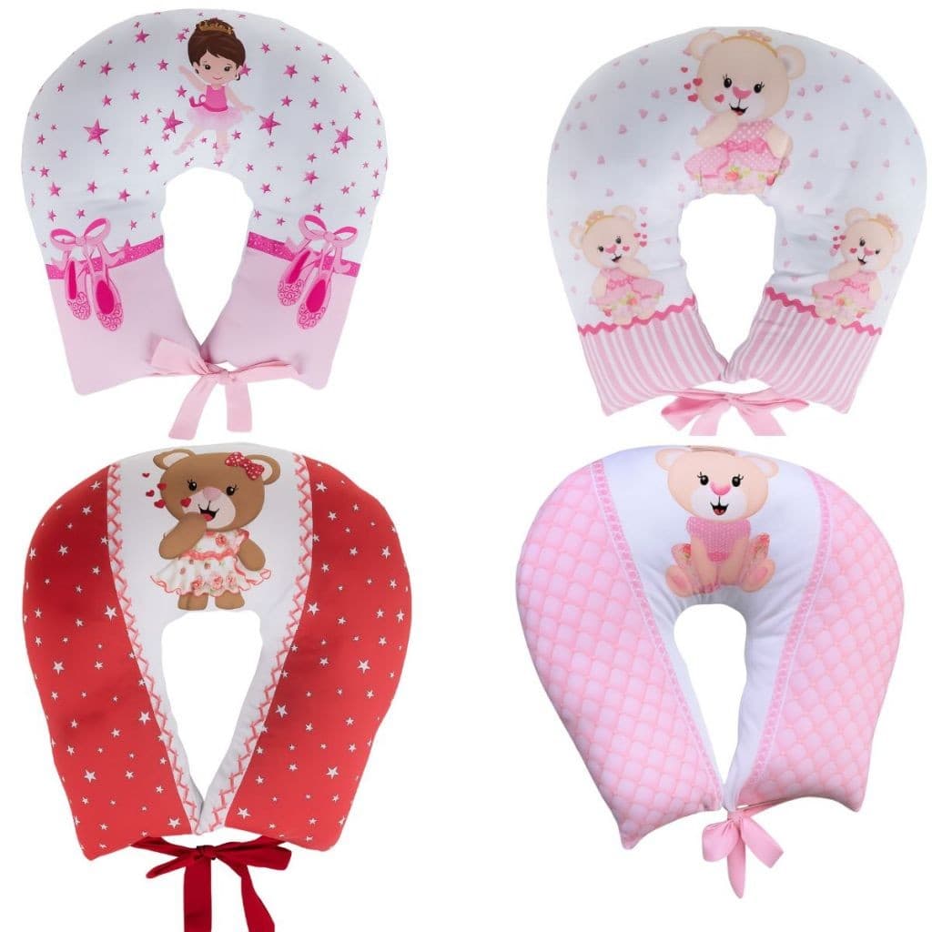 Almofada Para Amamentação Travesseiro Sublimado 100% Algodão Meninas/PRONTA ENTREGA/ENVIO IMEDIATO.