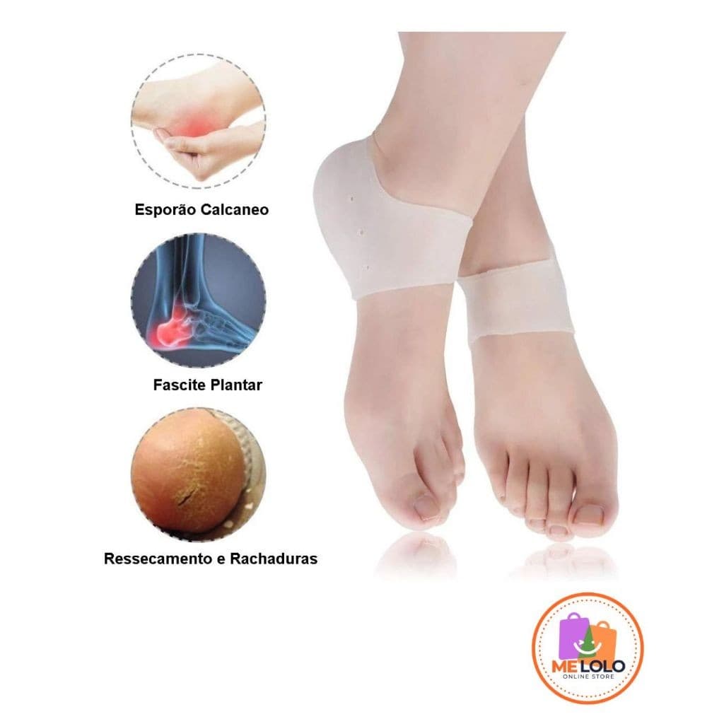 Protetor de Calcanhar de silicone Alívio e Conforto para Seus Pés