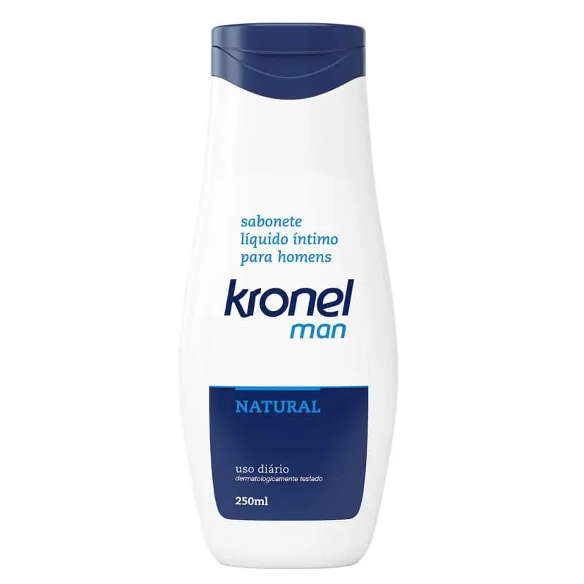 Kronel Man 250ml | Sabonete Íntimo Masculino c/ Aroeira | Higiene, Proteção e Confiança
