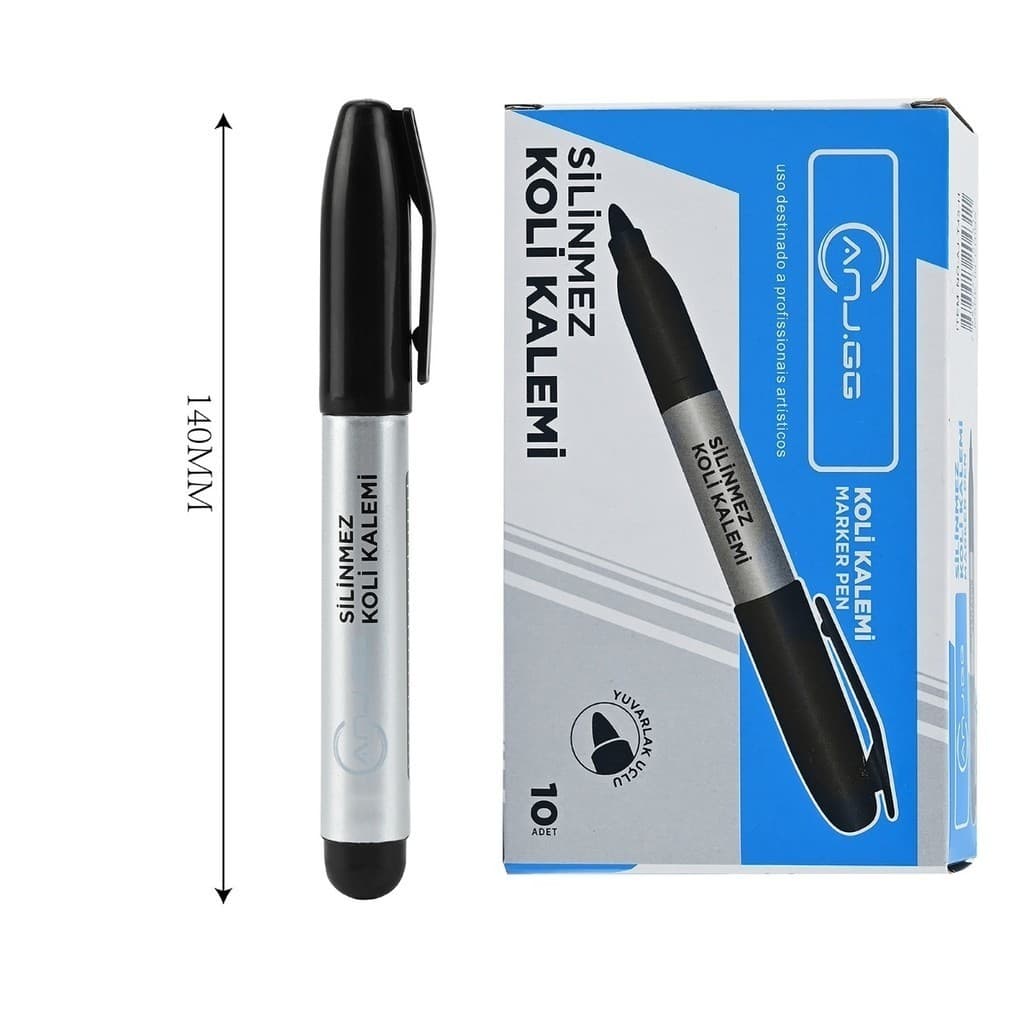 Conjunto de 10 canetas, marcadores permanentes de 2 mm