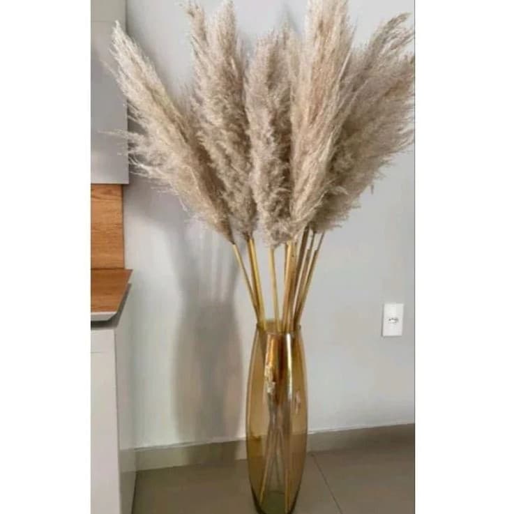 Vaso Decorativo Picasso 54cm vidro âmbar ENVIO NO DIA