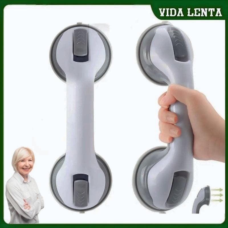 Barra de Apoio Banheiro Portatil Com Ventosa Forte Suporte Sanitário Para Idosos e Deficientes - Unidades Reforçadas