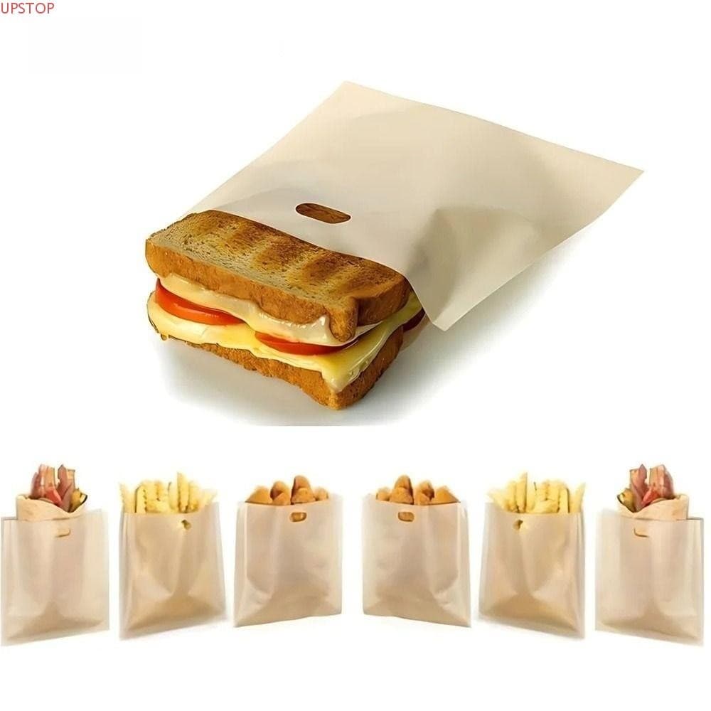Saco De Torradeira Reutilizável UPSTOP 1PC , Pão Antiaderente Para Aquecimento De Micro-Ondas De Poliéster , Sacos Reuti