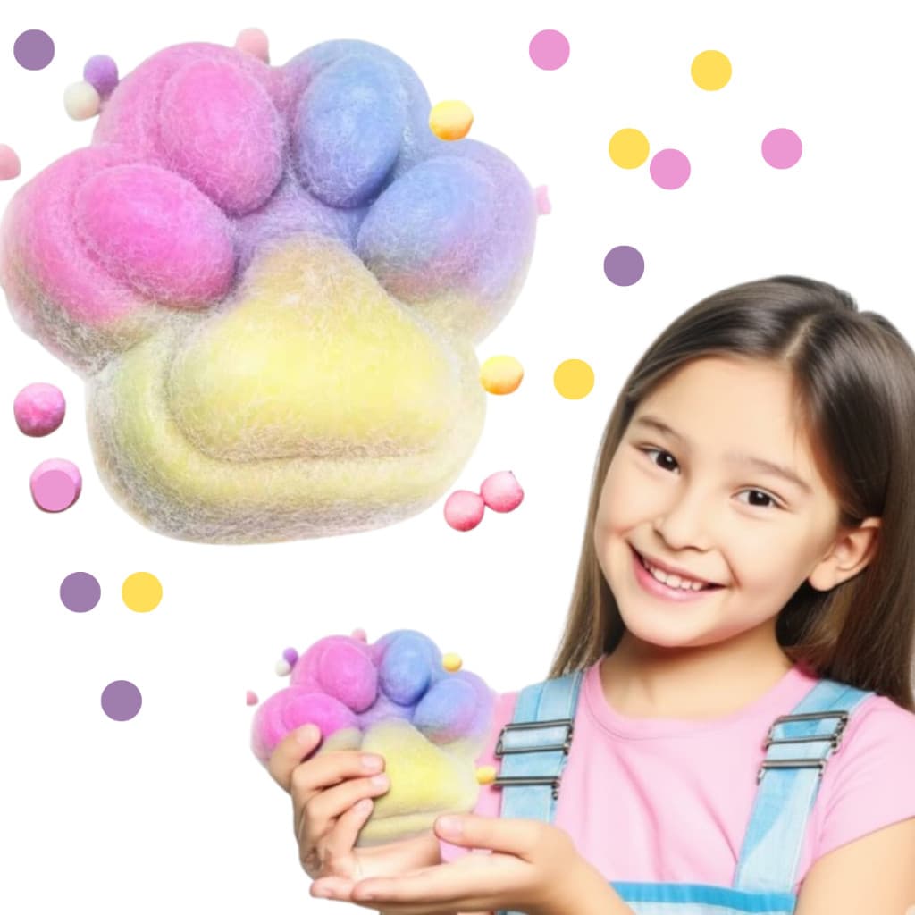 Squishy brinquedo de apertar fidget anti  stress   Patinha Taba Promoção patinha garra gatinho